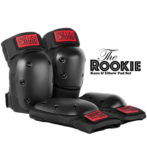 Gain Fast Forward Rookie - Knee and Elbow Pad Set Protective Padding Fast Forward XS Black