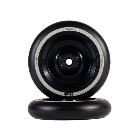 North Fullcore 24mm - Wheels - G2 Scooter Wheels North Scooters 110mm Matte Black / Black