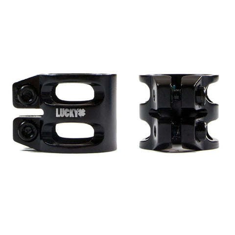 Lucky DUBL Double Clamp Scooter Clamps Lucky BLACK