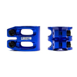 Lucky DUBL Double Clamp Scooter Clamps Lucky BLUE