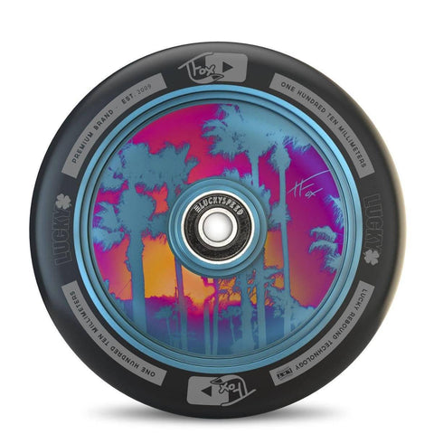 Lucky Tanner Fox Sig. Wheel- Teal Parts Lucky 100mm