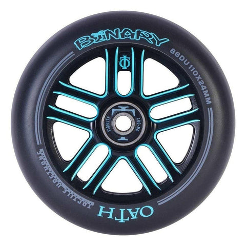 Oath Binary Wheels Scooter Wheels Oath BLACK/BLUE 110MM x 24MM