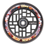 Oath Lattice Wheels - Billy Watts Signature Scooter Wheels Oath BLACK 110MM x 24MM