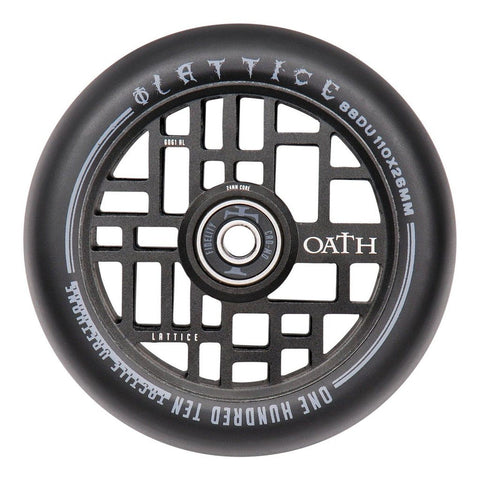 Oath Lattice Wheels Scooter Wheels Oath SATIN BLACK 110MM x 24MM