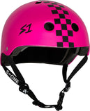 Neon Pink Checkered S1 Helmet