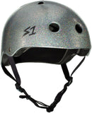 S1 Lifer Gliter Helmet Safety Gear S1 Silver Gloss Glitter XS