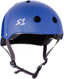 S1 Lifer Glossy Helmet Safety Gear S1 LA Blue Gloss XS