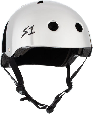 S1 Lifer Mirror Gloss Helmet Safety Gear S1 Silver Mirror XS
