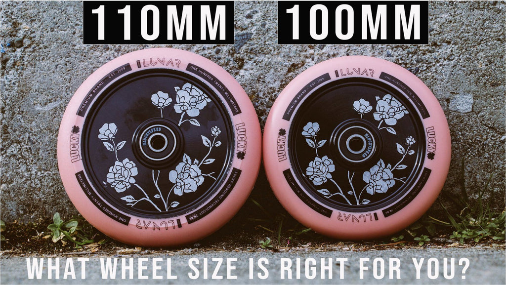 110 mm VS 100 mm Pro Scooter-Räder