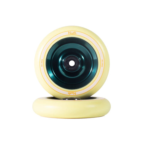 North Fullcore Wheels Scooter Wheels North Scooters Midnight Teal / Cream PU 