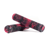 North Industry - Grips Scooter Grips North Scooters Soft Black / Red Swirl 