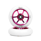 North Signal Wheels V3 - G6 Alpha Pro Scooters Magenta / White PU 110mm x 24mm 