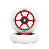 North Signal Wheels V3 - G6 Alpha Pro Scooters Red / White PU 110mm x 24mm 