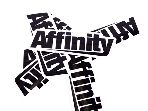 Affinity Die Cut Logo Sticker - Alpha Pro Scooters