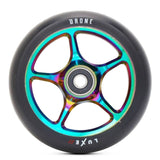 Drone Luxe Wheels V2 Scooter Wheels Drone NEOCHROME/BLACK 110MM x 24MM 