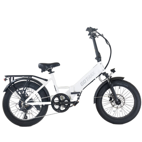 gotrax electric bicycle Gotrax Foldable Electric Bike F2 R2 White Folding Frame