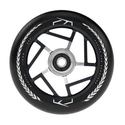 Fuzion Apollo Wheels Scooter Wheels Fuzion BLACK/BLACK 110MM x 24MM 