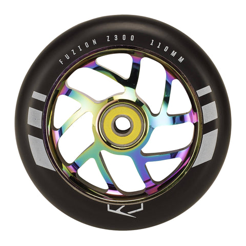 Fuzion Flight Wheels - 110mm Parts Fuzion Black / Neochrome 