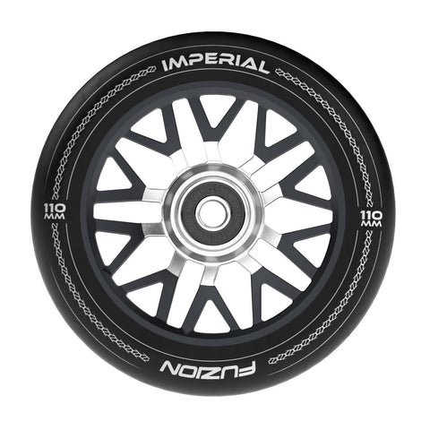 Fuzion Imperial Wheels Scooter Wheels Fuzion BLACK/BLACK 110MM x 24MM 