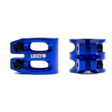 Lucky DUBL Double Clamp Scooter Clamps Lucky BLUE 