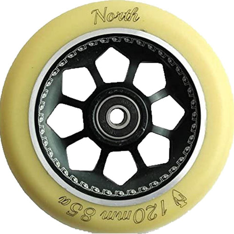 North Pentagon Wheels Scooter Wheels North Scooters BLACK / GUM 