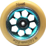 North Pentagon Wheels Scooter Wheels North Scooters TEAL / GUM 
