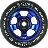 North Scooters HQ 88A Wheels - Pair Scooter Wheels North Scooters 110MM BLUE-BLACK PU 