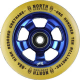 North Scooters HQ 88A Wheels - Pair Scooter Wheels North Scooters 110MM BLUE-GUM PU 