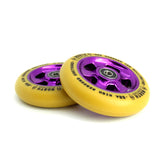 North Scooters HQ 88A Wheels - Pair Scooter Wheels North Scooters 110MM PURPLE-GUM PU 
