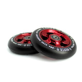 North Scooters HQ 88A Wheels - Pair Scooter Wheels North Scooters 110MM WINE RED-BLACK PU 