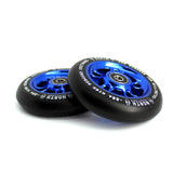 North Scooters Wagon 88a Wheels Set - Pair Scooter Wheels North Scooters 110MM BLUE-BLACK PU 