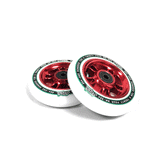 North Scooters Wagon 88a Wheels Set - Pair Scooter Wheels North Scooters 110mm White Red 