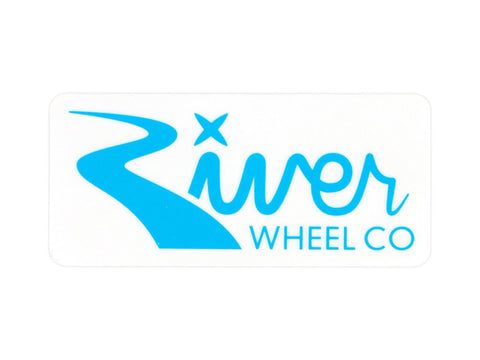 River Wheels - Rectangle Small Sticker Sticker River Wheel Co. 