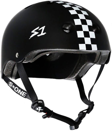 Black with white checker S1 Helmet