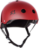 S1 Lifer Glossy Helmet Safety Gear S1 Blood Red Gloss XS 