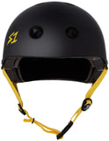 S1 Matte Black With Colored Straps Lifer Helmet Safety Gear S1 