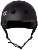 S1 Matte Black With Colored Straps Lifer Helmet Safety Gear S1 