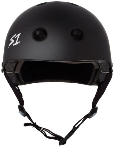 Matte black skate helmet shop