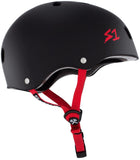 S1 Matte Black With Colored Straps Lifer Helmet Safety Gear S1 