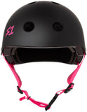 S1 Matte Black With Colored Straps Lifer Helmet Safety Gear S1 