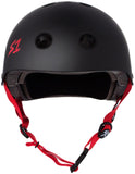 S1 Matte Black With Colored Straps Lifer Helmet Safety Gear S1 