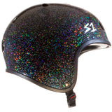 S1 Retro Helmet Black Gloss Glitter Helmet S1 
